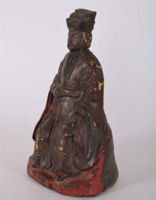 Antique Chinese Ming Bronze Emperor Gaozu of Han Calligraphy on Rear Base 4