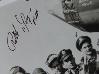 1943 MEMPHIS BELLE SIGNED PHOTOGRAPH W CREW PILOT ROBERT MORGAN WWII 25 MISSIONS 2