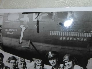 1943 MEMPHIS BELLE SIGNED PHOTOGRAPH W CREW PILOT ROBERT MORGAN WWII 25 MISSIONS 5