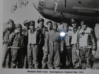 1943 MEMPHIS BELLE SIGNED PHOTOGRAPH W CREW PILOT ROBERT MORGAN WWII 25 MISSIONS 6