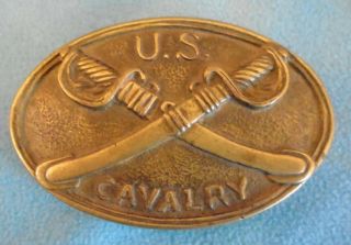 Vintage United States Historical Society Us Cavalry Belt Buckle