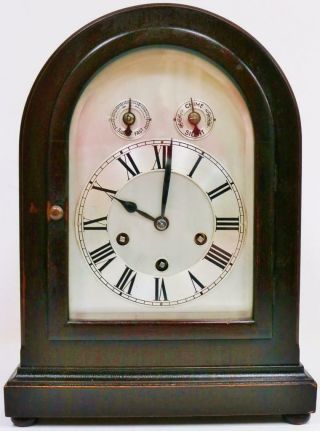 Antique German 8 Day Domed Top Musical Clock Westminster Chime Bracket Clock