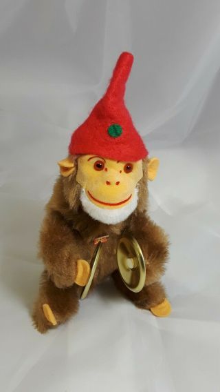 Carl Mechanical Toy Wind Up Monkey Circa 1960 