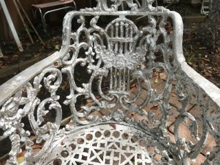 Antique Cast Iron Garden Chairs and Table 5