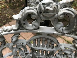 Antique Cast Iron Garden Chairs and Table 6