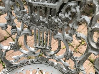 Antique Cast Iron Garden Chairs and Table 7