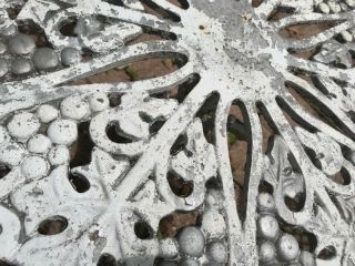 Antique Cast Iron Garden Chairs and Table 8