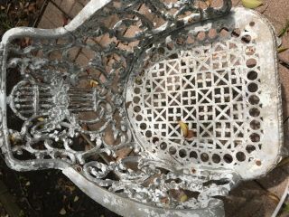 Antique Cast Iron Garden Chairs and Table 9