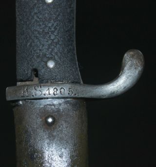 Rare Pre Ww1 Kaiserliche Schutztruppe Ks Sawback German Bayonet