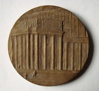 Soviet Russia Desk Medal National Library V.  I.  Lenin,  100 Years,  1962