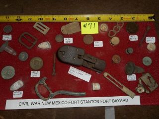 Civil War Relics 71 Mexico - Fort Stanton - Fort Bayard 1864 - 1865.