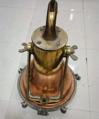 Vintage Nautical Marine Copper And Brass Spot Light Weight 6kg