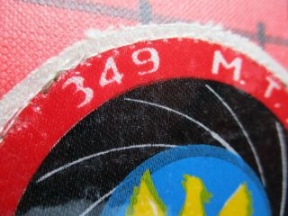 AIR FORCE SQUADRON PATCH GREECE GREEK HAF 349 MTA 1960 ' S,  PRINTED 2