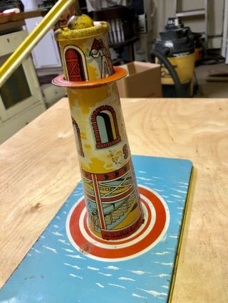 UNIQUE ART SKY RANGER Tin Litho wind up Toy Circa Tin Litho wind up Toy 3