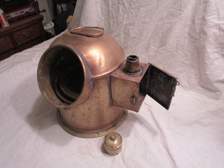 Antique Vintage Magnetic Nautical Gimbal Compass Ship Binnacle Copper/ Brass 3