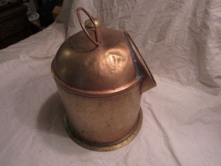Antique Vintage Magnetic Nautical Gimbal Compass Ship Binnacle Copper/ Brass 5