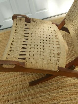 Hans Wegner Style Rope Folding Chair only 5