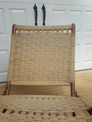 Hans Wegner Style Rope Folding Chair only 7