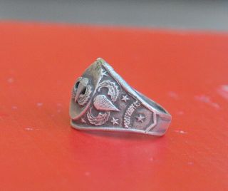 Vintage Sterling Silver US Army Paratrooper ring size 11.  25 901 2