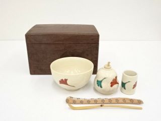 3483660: Japanese Tea Ceremony / Tea Utensils Set With Mulberry Chabako Box