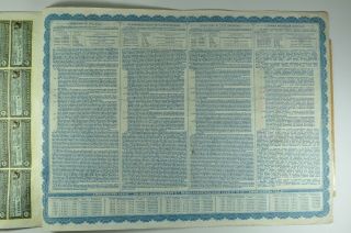 1913 Fine Old China Chinese Government Bond 100 Pounds Coupons 7