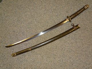 Wwii Japanese Samurai Sword Shin - Gunto,  Manchurian Steel Koa Isshin Mantetsu