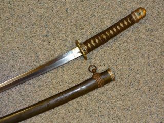 WWII Japanese Samurai Sword Shin - Gunto,  Manchurian Steel KOA ISSHIN MANTETSU 2