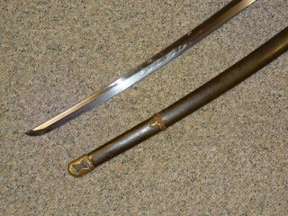 WWII Japanese Samurai Sword Shin - Gunto,  Manchurian Steel KOA ISSHIN MANTETSU 3