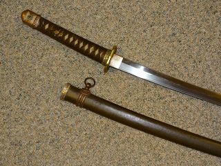 WWII Japanese Samurai Sword Shin - Gunto,  Manchurian Steel KOA ISSHIN MANTETSU 4