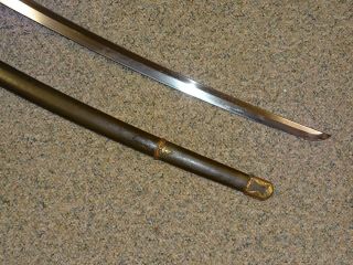 WWII Japanese Samurai Sword Shin - Gunto,  Manchurian Steel KOA ISSHIN MANTETSU 5