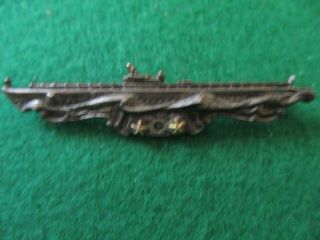 Vintage Sterling Ww2 Submarine Pin