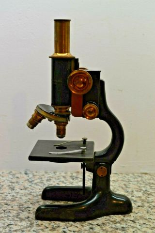 Vintage Bausch & Lomb Microscope J818 Pat Jan 5,  1915