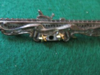Vintage Ww2 Sterling Submarine Pin