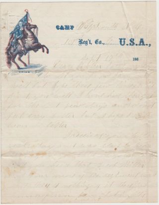 1862 Civil War Soldier Letter Plymouth Nc 101st Pa Regt - Pow At Andersonville