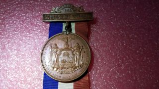 Vintage Army Gettysburg Civil War Gar Medal Badge 1893