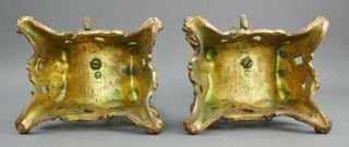 Fine Antique Pair French Gilt Gold Clock Garniture Cupid Candlesticks 11