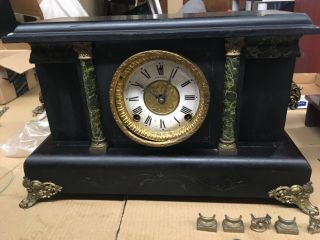 Antique Sessions Mantel Clock Made In Usa Mantel Clock