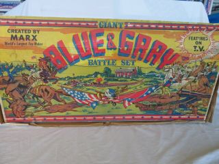 Marx Giant Blue& Gray playset box 2