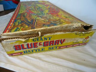 Marx Giant Blue& Gray playset box 4
