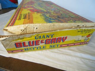 Marx Giant Blue& Gray playset box 6