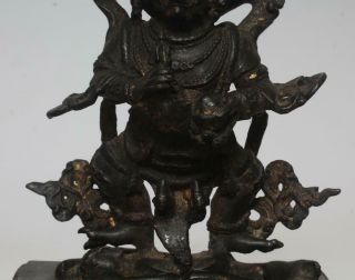 VERY RARE CHINESE COPPER STATUE KING KONG BUDDHA (L916) 5