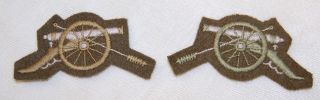 Canadian Army Trade Badge - Master Gunner Sleeve Badges Pair