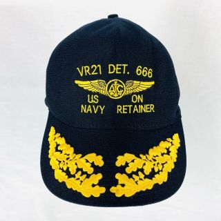 Naval Air Crew Atc Vr21 Detachment 666 Us Navy On Retainer Vintage Hat Cap