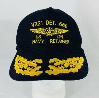 Naval Air Crew ATC VR21 Detachment 666 US Navy On Retainer Vintage Hat Cap 2