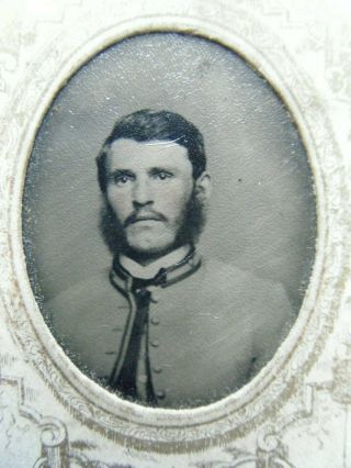 Veteran Reserve Corps Tin Type By N.  S.  Bennett Alexandria,  Va.  Cdv