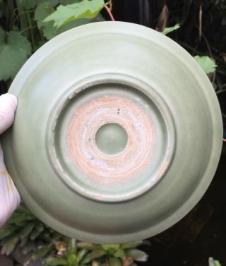 Antique chinese song Longquan Celadon Small Porcelain Plate Dragon Motif 5