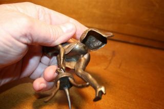 Figural French Mechanical Nude Erotica Naughty Bronze Lady on Stool Brothel Item 7