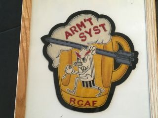 Vintage Rcaf Royal Canadian Air Force Hockey Crest 1950 - 60 