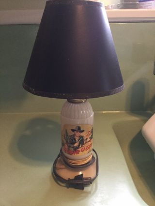 Hopalong Cassidy Table Lamp Aladdin Vintage William Boyd With Lampshade