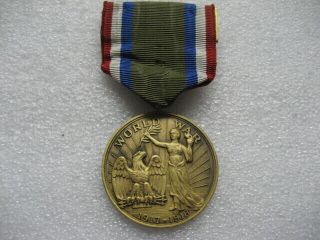 . Medal Connecticut For Service Ww1 1917 - 1918